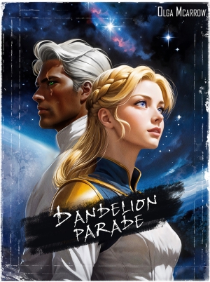 Illustration for the book 'Dandelion Parade' - cosmic fantasy about a starship flying through dreams
