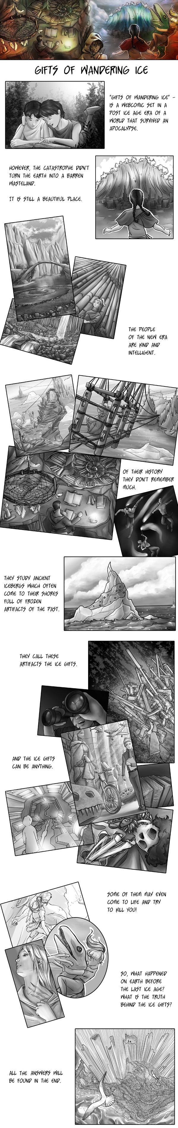 About Gifts of wandering ice - postapocalyptic scifi webcomic