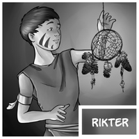 Character of the Gifts of wandering ice comic - hunter with twit tattoo - Rikter